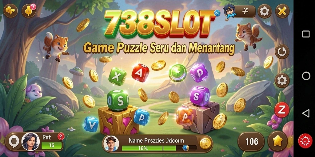 Tampilan gameplay menantang dalam 738SLOT.