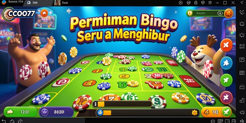 Tampilan gameplay Bingo yang seru dan interaktif.