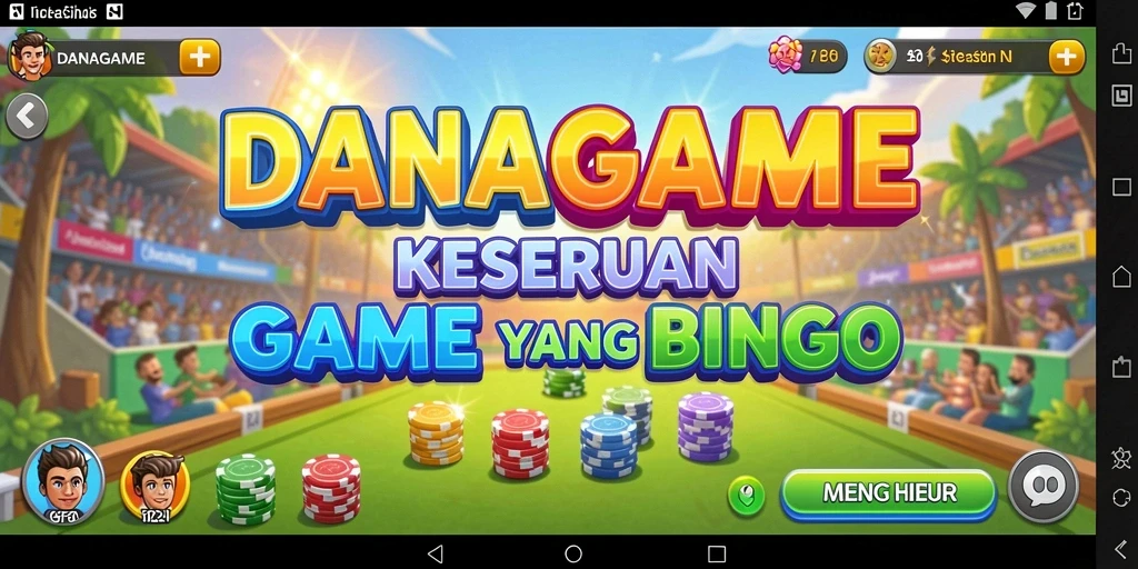 Tampilan gameplay Bingo yang seru dan menyenangkan di DANAGAME.