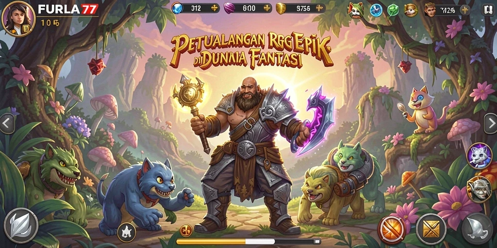 Gameplay seru dan grafis menawan di FURLA77