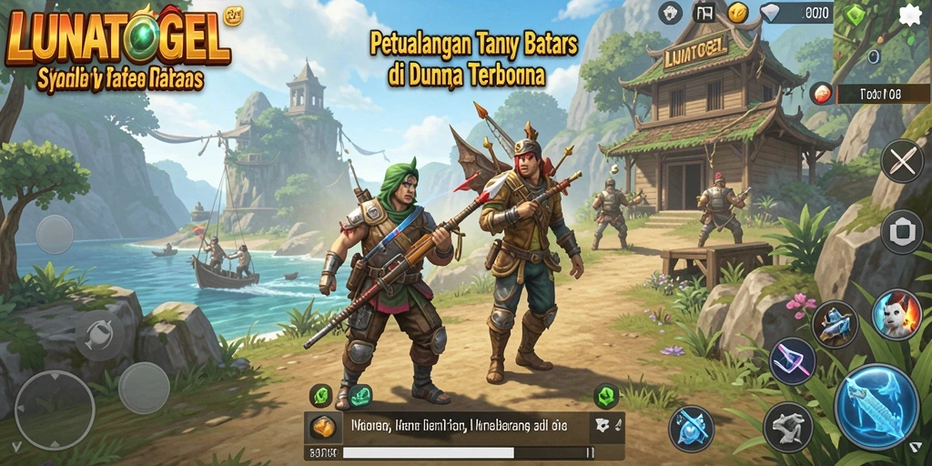 Tampilan gameplay <strong>LUNATOGEL</strong> yang penuh petualangan di dunia terbuka.