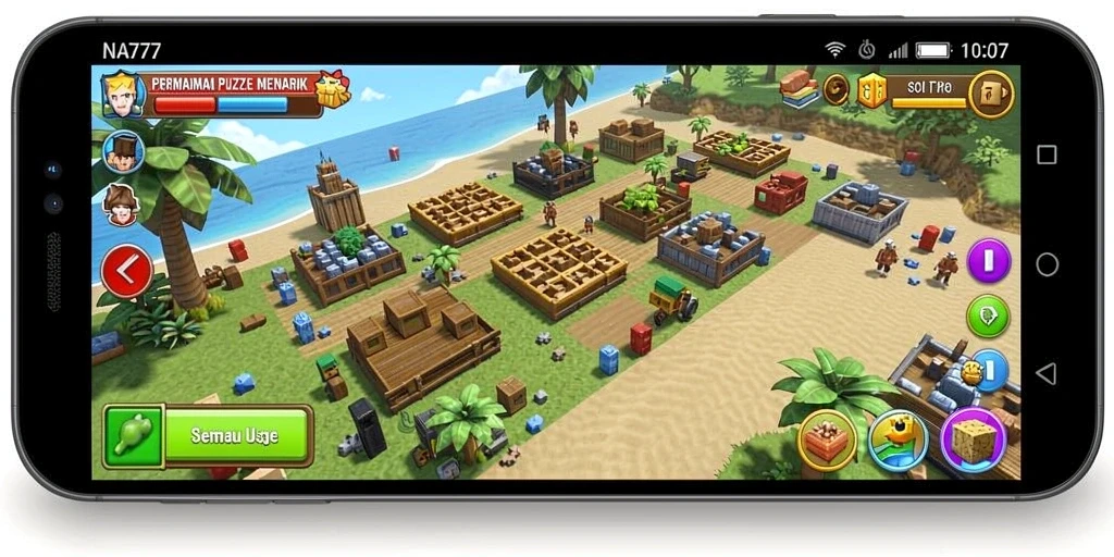 Tampilan gameplay menarik dari NA777 dengan berbagai teka-teki yang menantang.