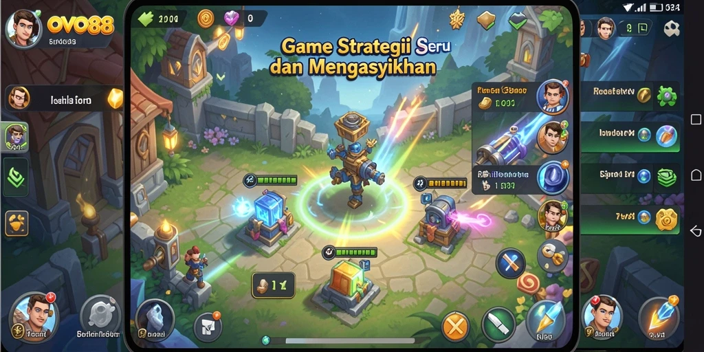 Tampilan gameplay OVO88 yang menarik dan mendebarkan.