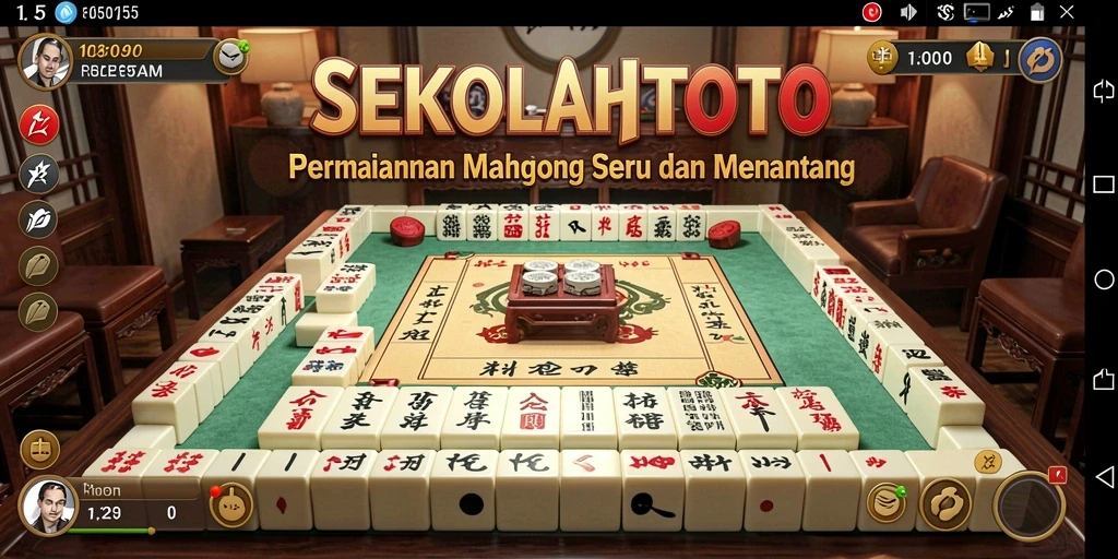 Screenshot gameplay SEKOALHTOTO menunjukkan keseruan dan strategi Mahjong.